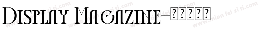Display Magazine字体转换